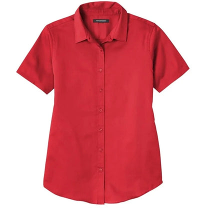 Port Authority Ladies Short Sleeve SuperPro React Twill S...