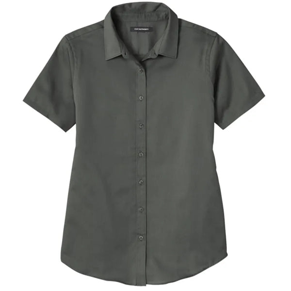 Port Authority Ladies Short Sleeve SuperPro React Twill S...