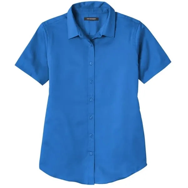 Port Authority Ladies Short Sleeve SuperPro React Twill S...