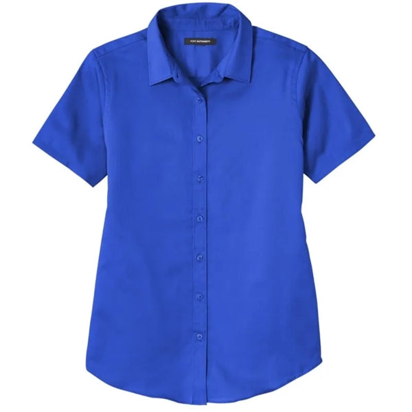 Port Authority Ladies Short Sleeve SuperPro React Twill S...