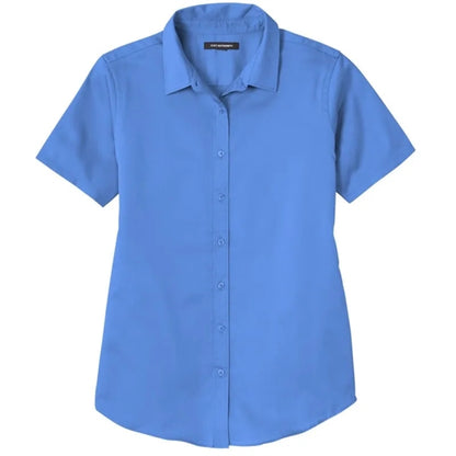Port Authority Ladies Short Sleeve SuperPro React Twill S...