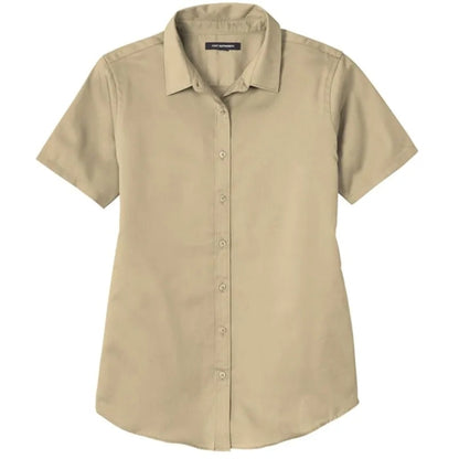Port Authority Ladies Short Sleeve SuperPro React Twill S...