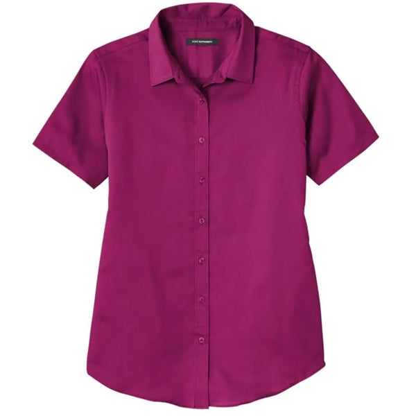 Port Authority Ladies Short Sleeve SuperPro React Twill S...