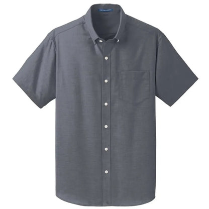 Port Authority Short Sleeve SuperPro Oxford Shirt.