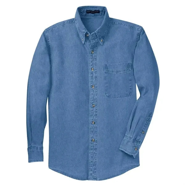 Port Authority Tall Long Sleeve Denim Shirt.