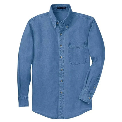 Port Authority Tall Long Sleeve Denim Shirt.