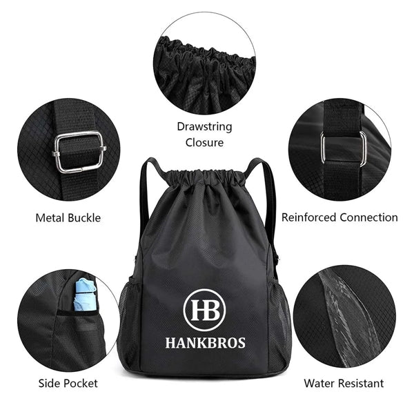 Large Drawstring Backpack for Basketball