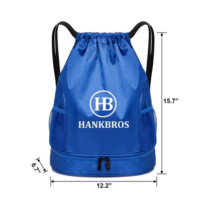 Dry and Wet Separation Swimming Drawstring Backpack