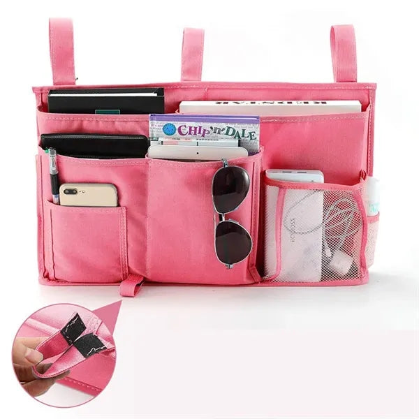 Bedside Hanging Organizer Dorm Storage Pouch Pockets
