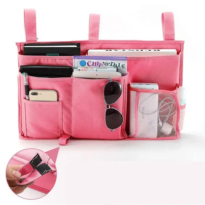 Bedside Hanging Organizer Dorm Storage Pouch Pockets