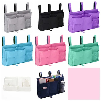 Bedside Hanging Organizer Dorm Storage Pouch Pockets