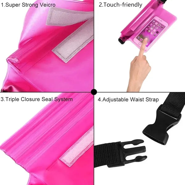 Waterproof Dry Waist Bag with Strap Phone Pouch Fanny Pack