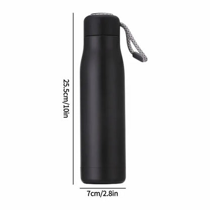 18oz Double Stainless Steel Sports Bottle with Cord