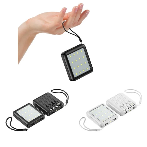 Portable Charger 10000 mAh 4 in 1 Charging Power Bank
