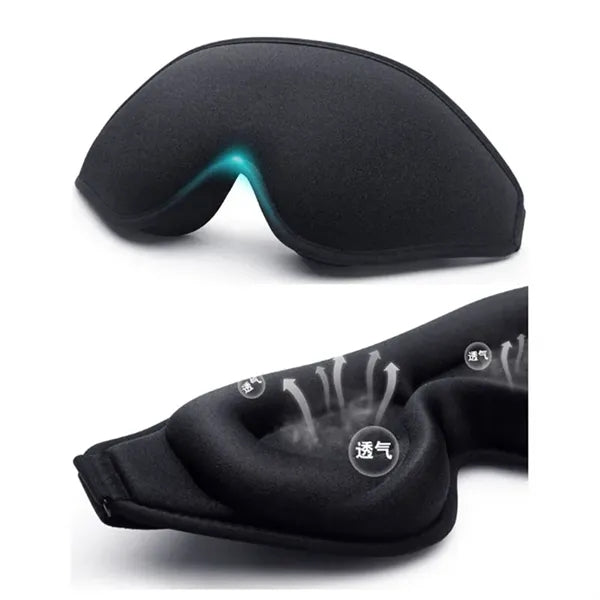 Sleep Eye Mask 3D Contoured Cup Sleeping Blindfold Concave