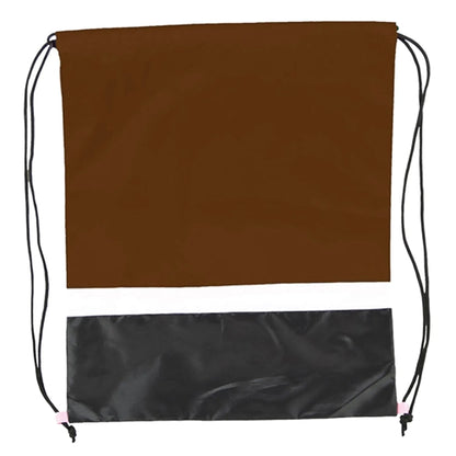 Gym Dual Color Team Bags Three-Tone Drawstring Backpack