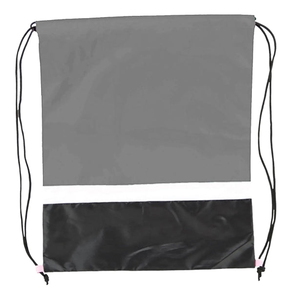 Gym Dual Color Team Bags Three-Tone Drawstring Backpack