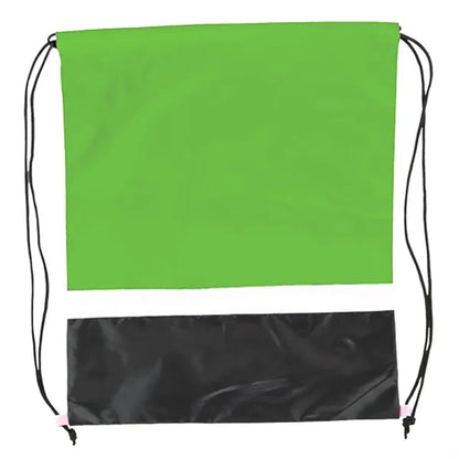 Gym Dual Color Team Bags Three-Tone Drawstring Backpack