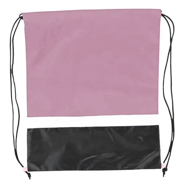Gym Dual Color Team Bags Three-Tone Drawstring Backpack