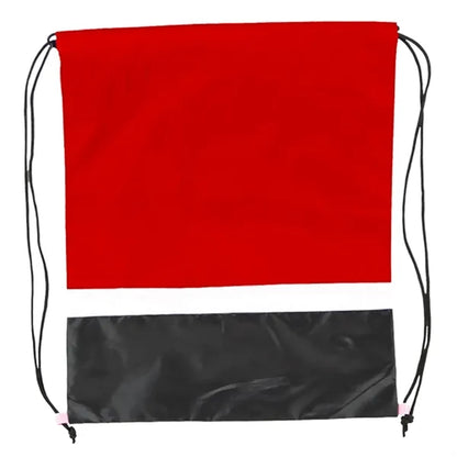 Gym Dual Color Team Bags Three-Tone Drawstring Backpack