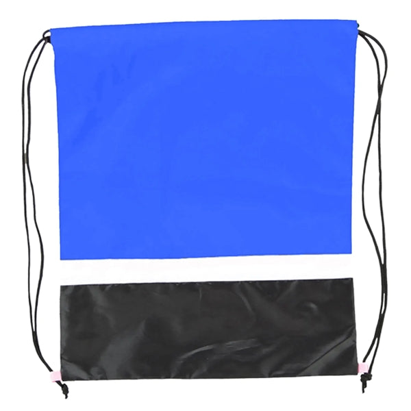 Gym Dual Color Team Bags Three-Tone Drawstring Backpack