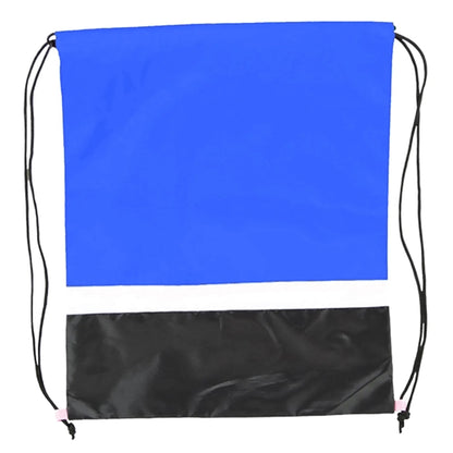 Gym Dual Color Team Bags Three-Tone Drawstring Backpack