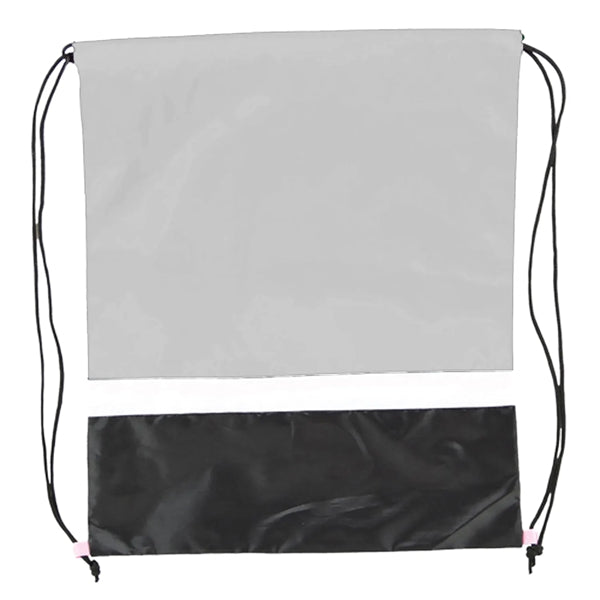 Gym Dual Color Team Bags Three-Tone Drawstring Backpack