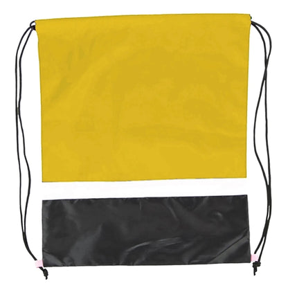 Gym Dual Color Team Bags Three-Tone Drawstring Backpack