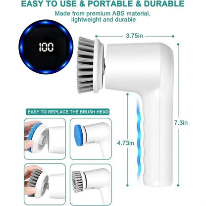 Cordless Electric Spin Scrubber Cleaning Brush