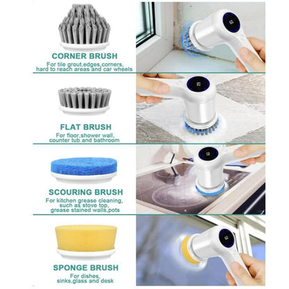 Cordless Electric Spin Scrubber Cleaning Brush