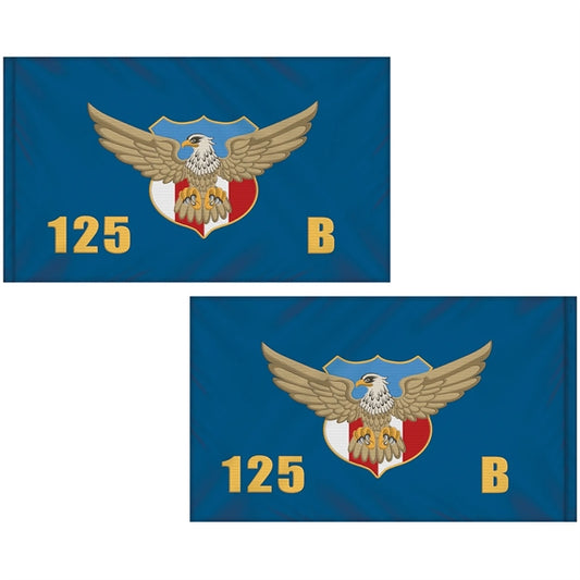 3' x 5' Double Sided Embroidered Flag with Pole Sleeve