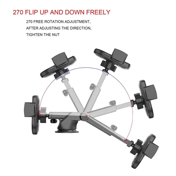 Universal Car Mount Phone Holder with Suction Cup Base