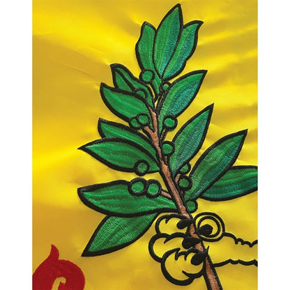 3' x 5' Single Sided Embroidered Banner with Pole Sleeve