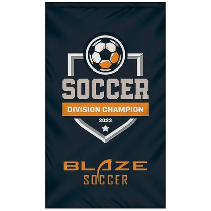 3' x 5' Double Sided Embroidered Banner with Pole Sleeve