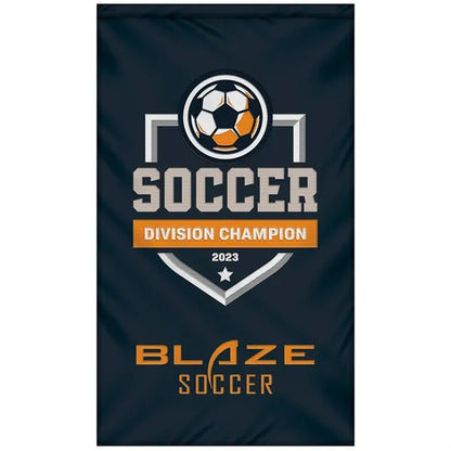 3' x 5' Double Sided Embroidered Banner with Pole Sleeve
