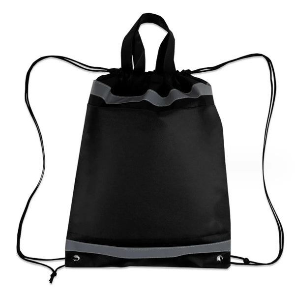 210D Polyester Custom String Bags with Reflective Stripe