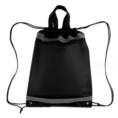 210D Polyester Custom String Bags with Reflective Stripe