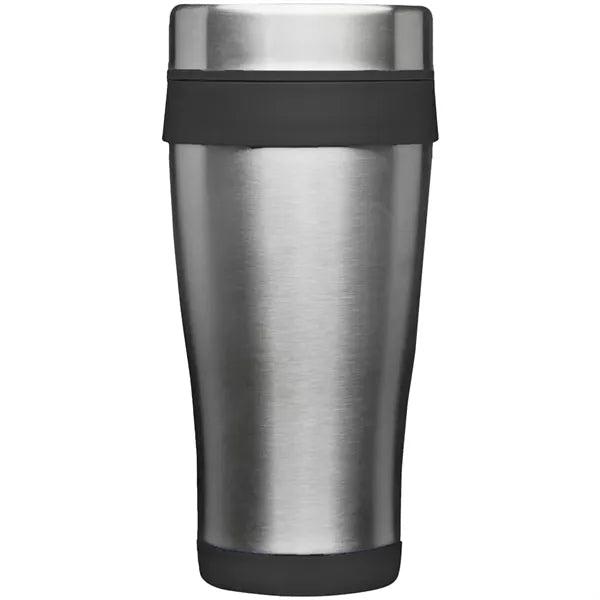 16 oz Curved Steel Acrylic Tumbler w/Slide Lock Color Accent