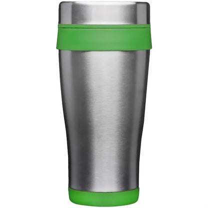 16 oz Curved Steel Acrylic Tumbler w/Slide Lock Color Accent