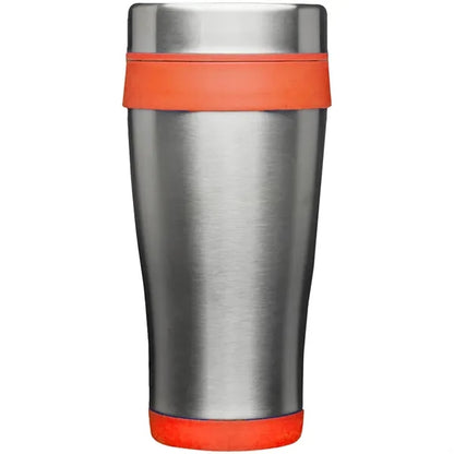16 oz Curved Steel Acrylic Tumbler w/Slide Lock Color Accent