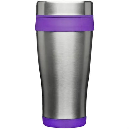 16 oz Curved Steel Acrylic Tumbler w/Slide Lock Color Accent