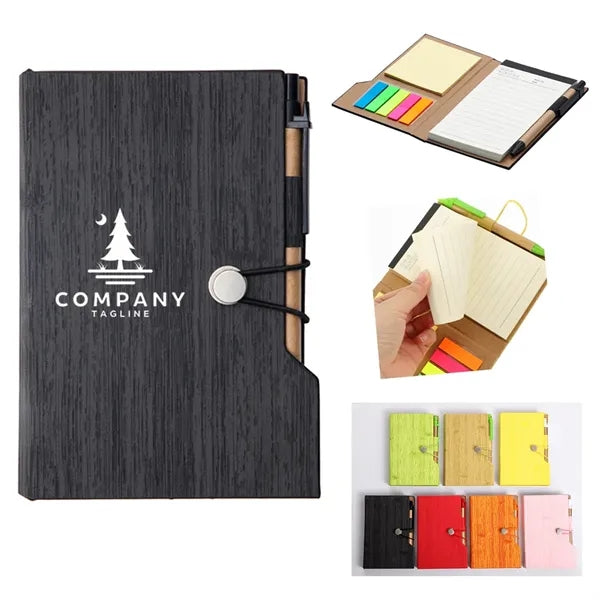 Journal Notebook With Sticky Notes And Pen