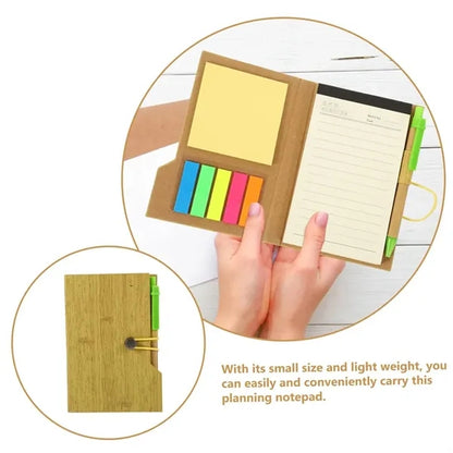 Journal Notebook With Sticky Notes And Pen