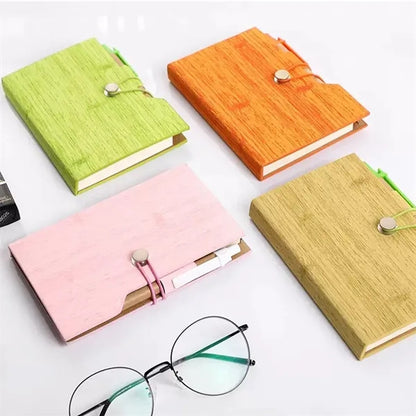 Journal Notebook With Sticky Notes And Pen