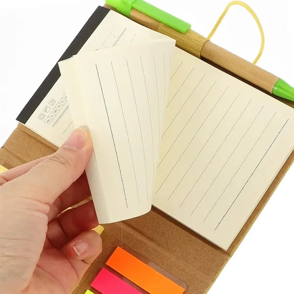 Journal Notebook With Sticky Notes And Pen