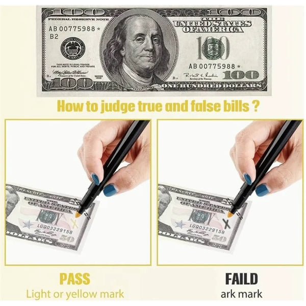 Money Marker Counterfeit Bill Detector Pen