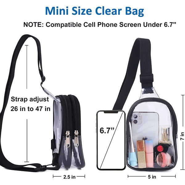Stadium Approved Mini Clear Sling Bag