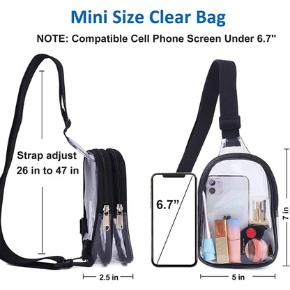 Stadium Approved Mini Clear Sling Bag