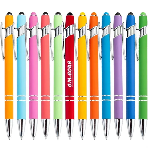 Rubberized Soft Touch Ballpoint Metal Pen