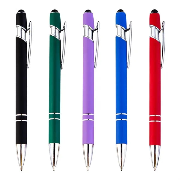 Rubberized Soft Touch Ballpoint Metal Pen